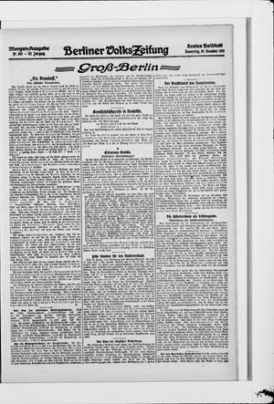 Berliner Volkszeitung vom 30.12.1915