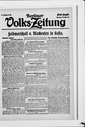 Berliner Volkszeitung vom 30.12.1915