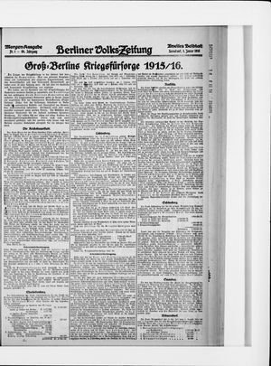 Berliner Volkszeitung on Jan 1, 1916