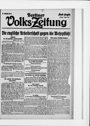 Berliner Volkszeitung vom 07.01.1916