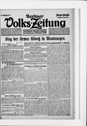 Berliner Volkszeitung vom 08.01.1916