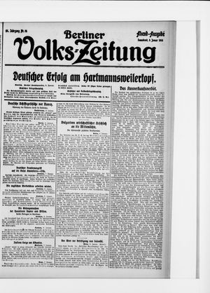 Berliner Volkszeitung on Jan 8, 1916