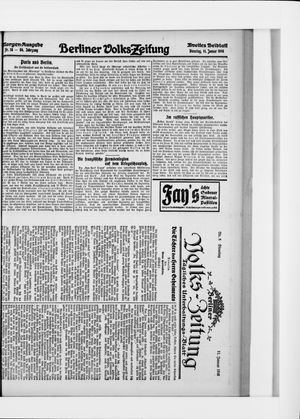 Berliner Volkszeitung vom 11.01.1916