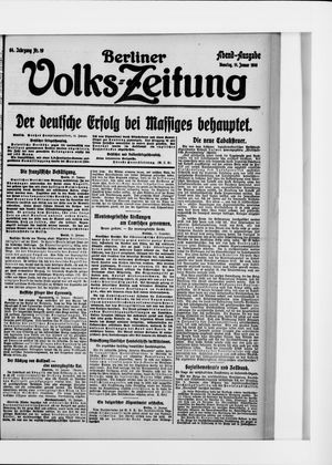 Berliner Volkszeitung vom 11.01.1916