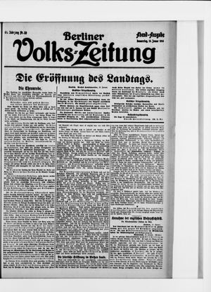 Berliner Volkszeitung vom 13.01.1916