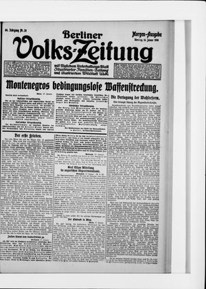 Berliner Volkszeitung vom 18.01.1916