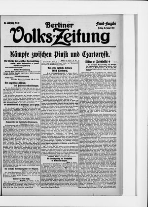 Berliner Volkszeitung vom 21.01.1916