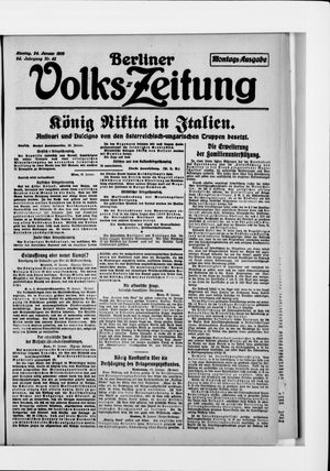 Berliner Volkszeitung on Jan 24, 1916