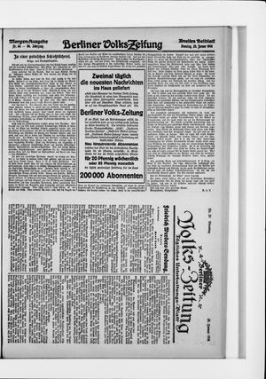 Berliner Volkszeitung vom 25.01.1916