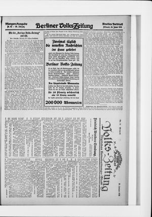 Berliner Volkszeitung vom 26.01.1916