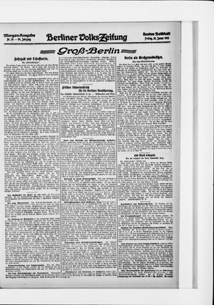 Berliner Volkszeitung vom 28.01.1916