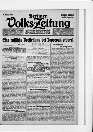 Berliner Volkszeitung vom 29.01.1916