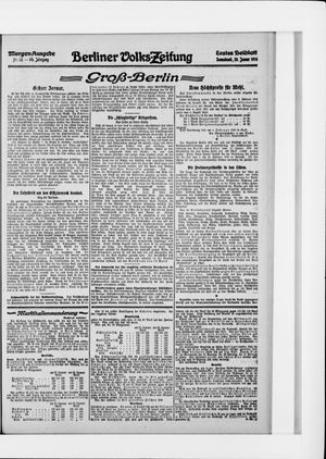 Berliner Volkszeitung vom 29.01.1916
