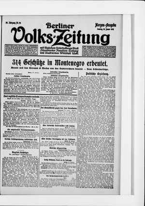 Berliner Volkszeitung on Jan 30, 1916