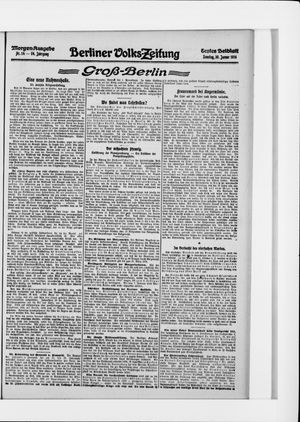 Berliner Volkszeitung on Jan 30, 1916
