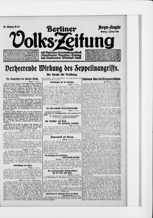 Berliner Volkszeitung vom 01.02.1916