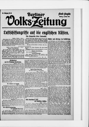 Berliner Volkszeitung vom 01.02.1916