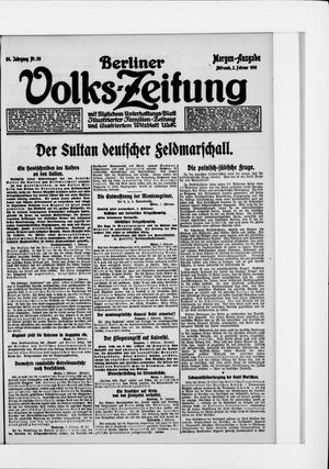 Berliner Volkszeitung vom 02.02.1916