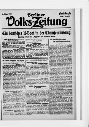 Berliner Volkszeitung on Feb 4, 1916