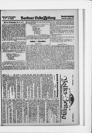 Berliner Volkszeitung vom 10.02.1916