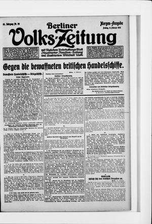 Berliner Volkszeitung vom 11.02.1916