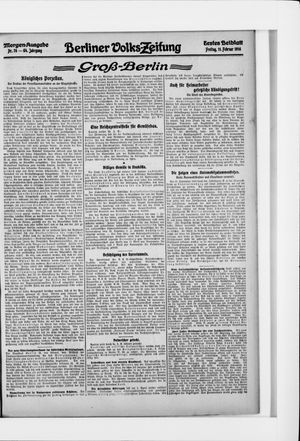 Berliner Volkszeitung vom 11.02.1916