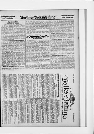 Berliner Volkszeitung vom 11.02.1916