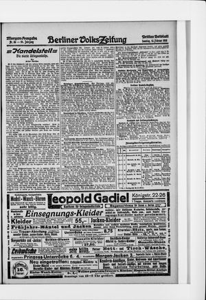 Berliner Volkszeitung vom 13.02.1916