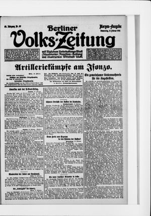 Berliner Volkszeitung vom 17.02.1916