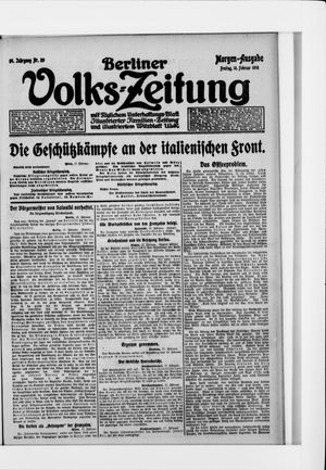 Berliner Volkszeitung vom 18.02.1916