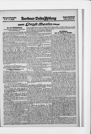 Berliner Volkszeitung vom 18.02.1916