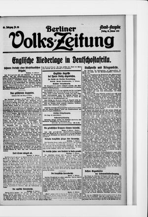 Berliner Volkszeitung vom 18.02.1916
