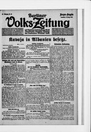 Berliner Volkszeitung vom 19.02.1916