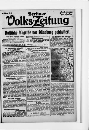 Berliner Volkszeitung vom 21.02.1916