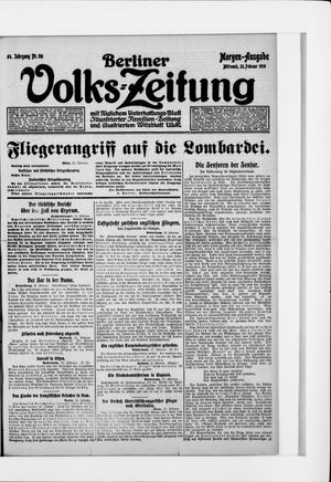 Berliner Volkszeitung on Feb 23, 1916