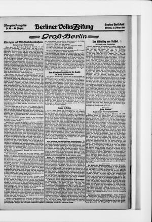 Berliner Volkszeitung on Feb 23, 1916