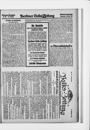 Berliner Volkszeitung vom 24.02.1916