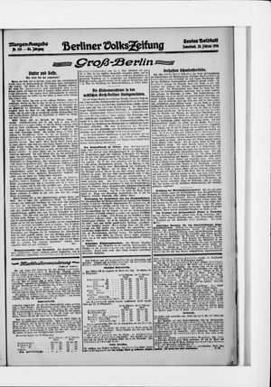 Berliner Volkszeitung vom 26.02.1916