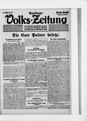 Berliner Volkszeitung on Mar 2, 1916