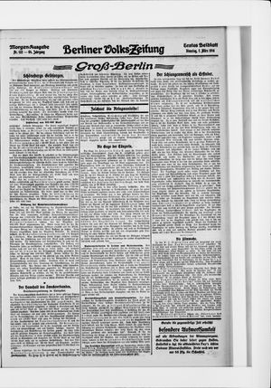 Berliner Volkszeitung vom 07.03.1916