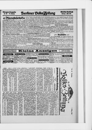 Berliner Volkszeitung vom 07.03.1916