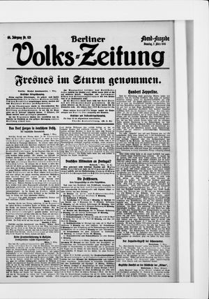 Berliner Volkszeitung vom 07.03.1916