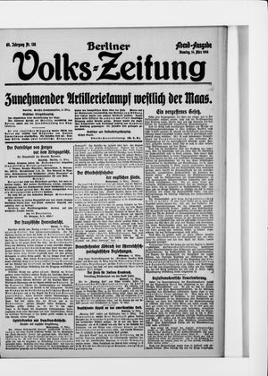 Berliner Volkszeitung on Mar 14, 1916