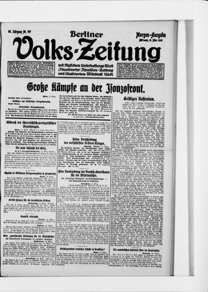 Berliner Volkszeitung vom 15.03.1916