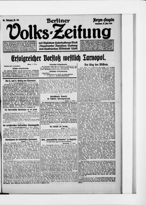 Berliner Volkszeitung on Mar 18, 1916
