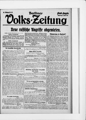 Berliner Volkszeitung on Mar 23, 1916