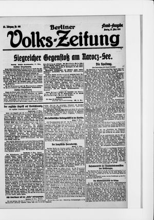 Berliner Volkszeitung vom 27.03.1916
