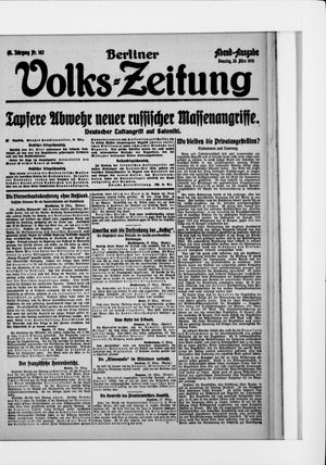 Berliner Volkszeitung on Mar 28, 1916