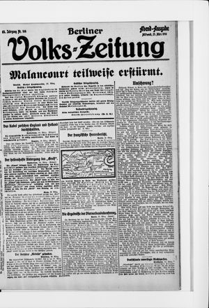 Berliner Volkszeitung vom 29.03.1916