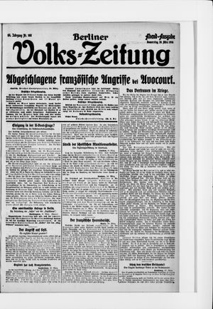 Berliner Volkszeitung on Mar 30, 1916